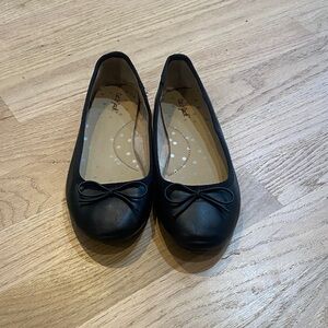 Cat & Jack Elegant Black Bow Dress Shoes